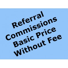 Referral commissions základní cena bez poplatku