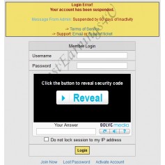 Account Suspended Fix
