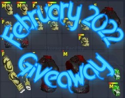 February 2022 Giveaway for New Players 180 Prizes